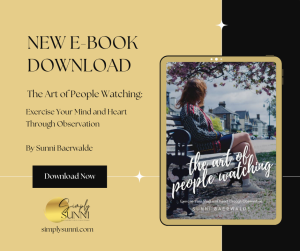 Social Media post for The Art of People Watching.