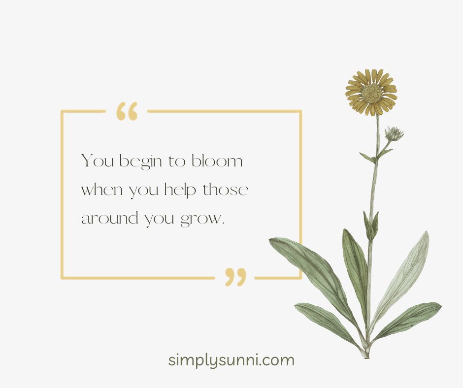 A bloom social post for the Best Copywriter Quotes 2023 and Simply Sunni.