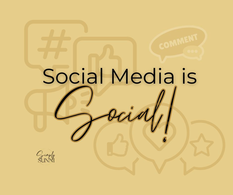Social Image to drive home the point that Social Media is Social for content strategies!