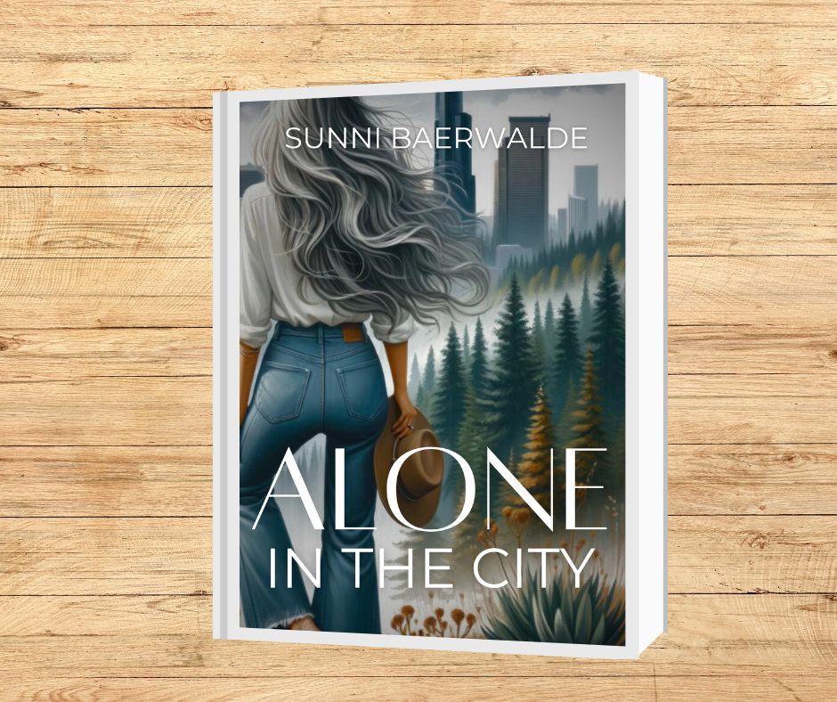 Alone in the City book cover image on a wood table. Alone in the City: A Short Story of How the Lord Showed Up For Me