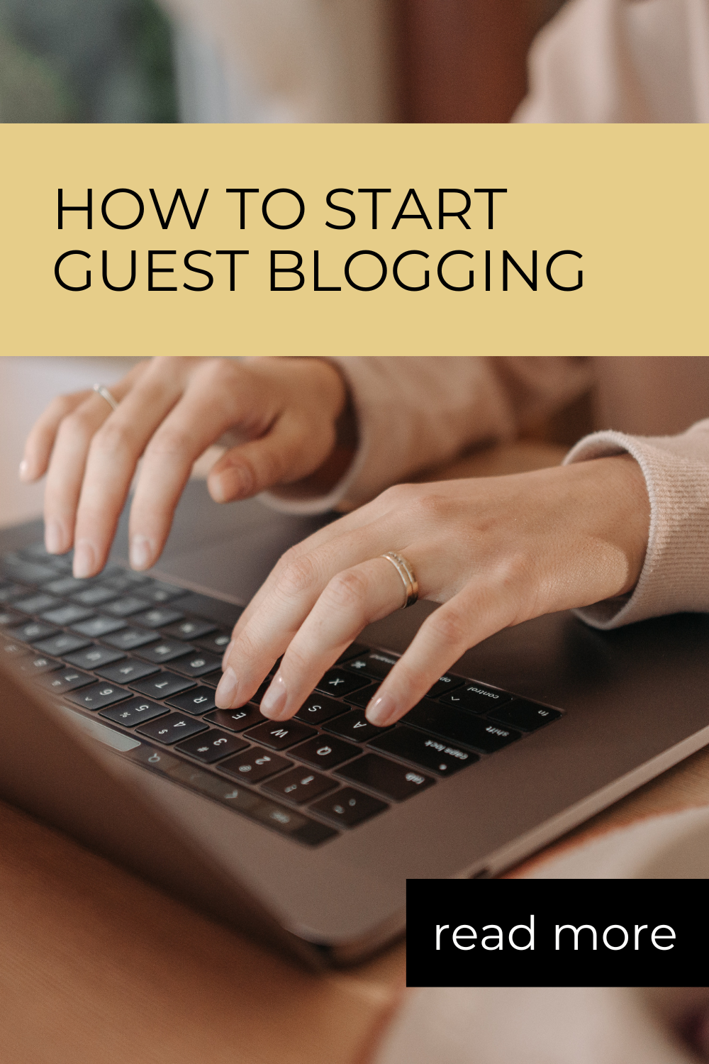 how to start guest blogging pin