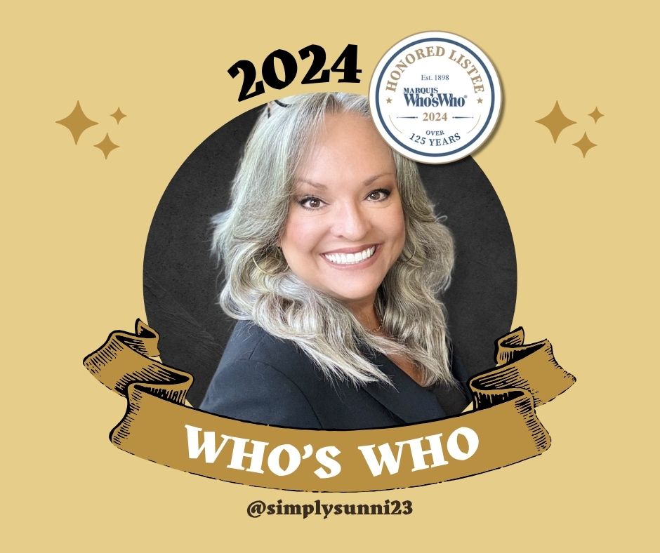 A Headshot of Sunni for being inducted into Who's Who in America.