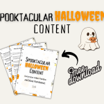 Image for the Spooktacular Halloween Content freebie downloadable.