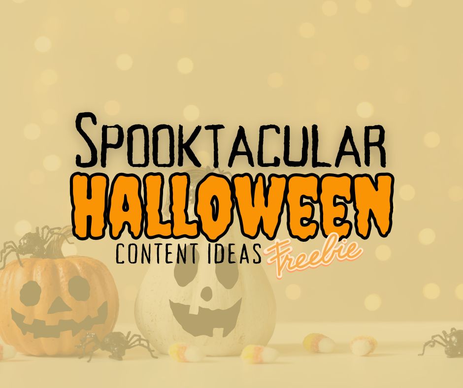 Branded image for Spooktacular Halloween Content Ideas for Simply Sunni.