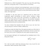 Letter to readers for the Chinchilla Blog.
