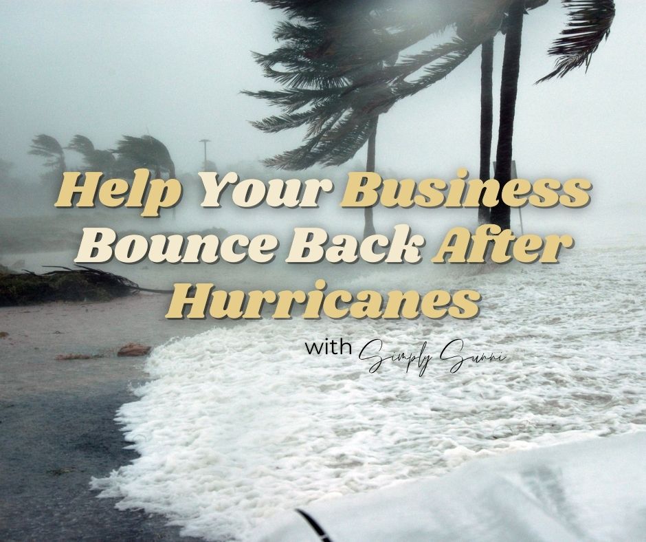 Help Your Business After Hurricanes Helene and Milton image of the beach during a storm.