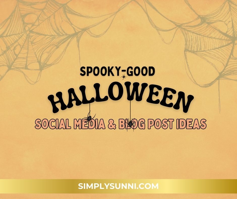 Halloween Social Media post for Simply SUnni.