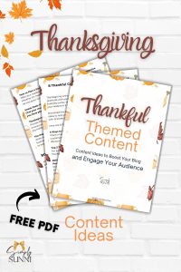 Thanksgiving Content Pin