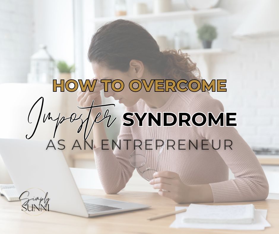 How to Overcome Imposter Syndrome as an Entrepreneur image of a woman stressed.