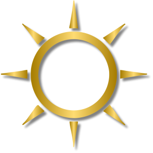 A sun icon for the Sunni's Tips sections on the Simply Sunni Blog