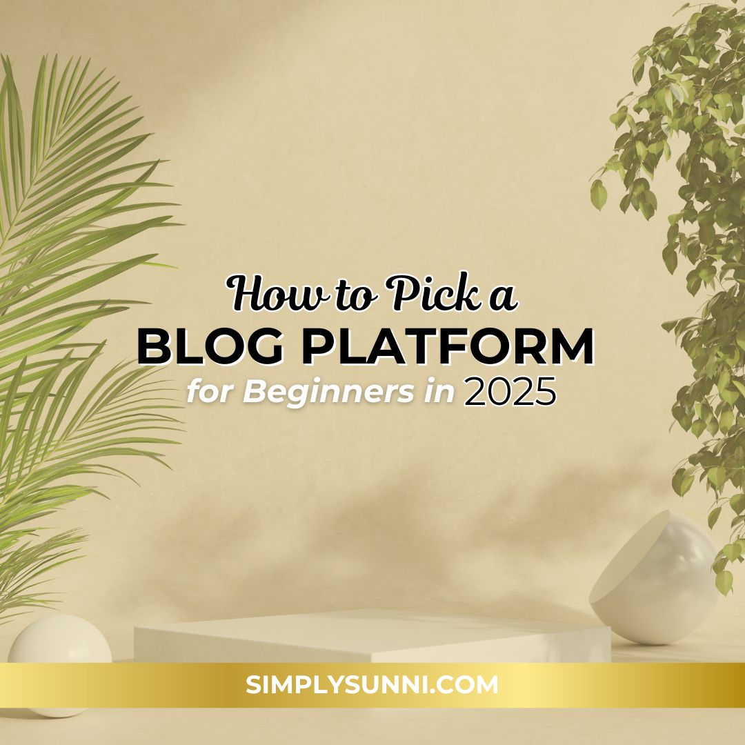 text overlay reads “Best Blog Platform for Beginners 2025.” The image conveys encouragement, creativity, and new beginnings for bloggers.