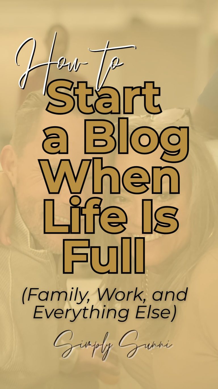 Bruce and Sunni in How To Start A Blog When Life is Full blog post.